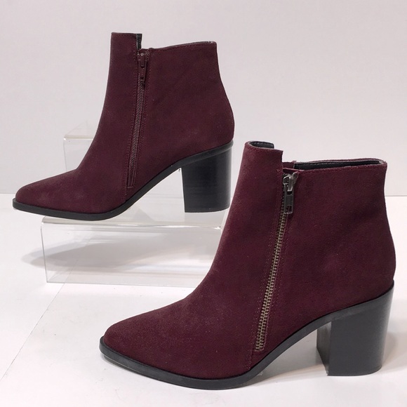 Purple block heel ankle booties Buffalo London EU 38 - Picture 6 of 16